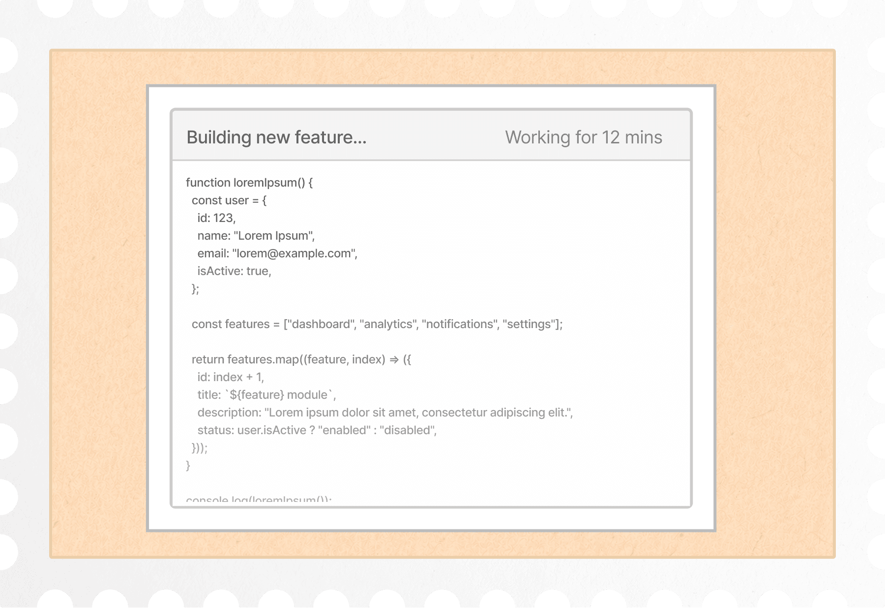 Code generation