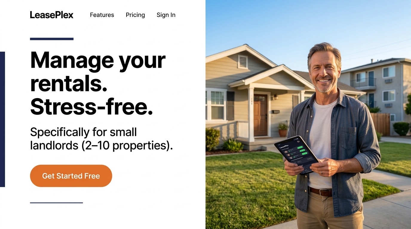 DIY landlord managing properties with LeasePlex