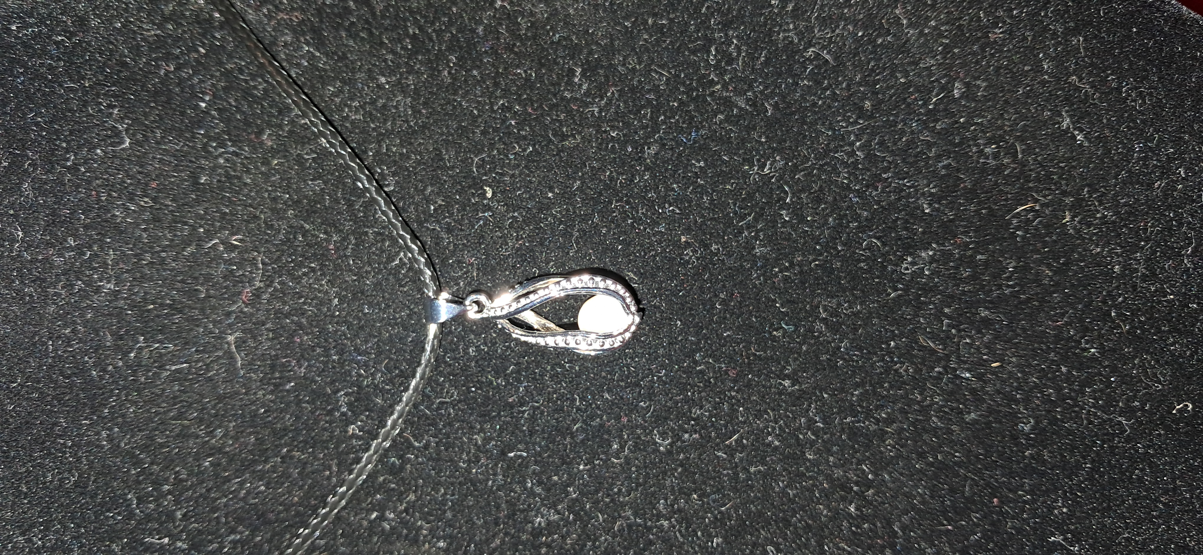 Scroll Heart Locket Necklace