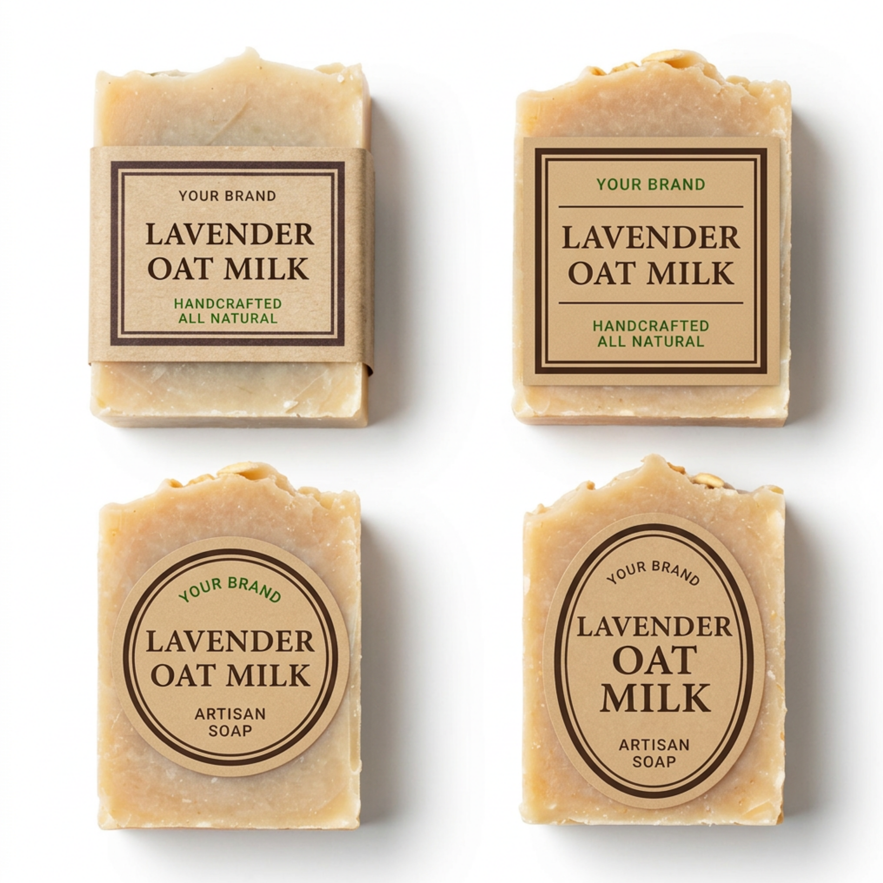 Soap Bars label templates mockup