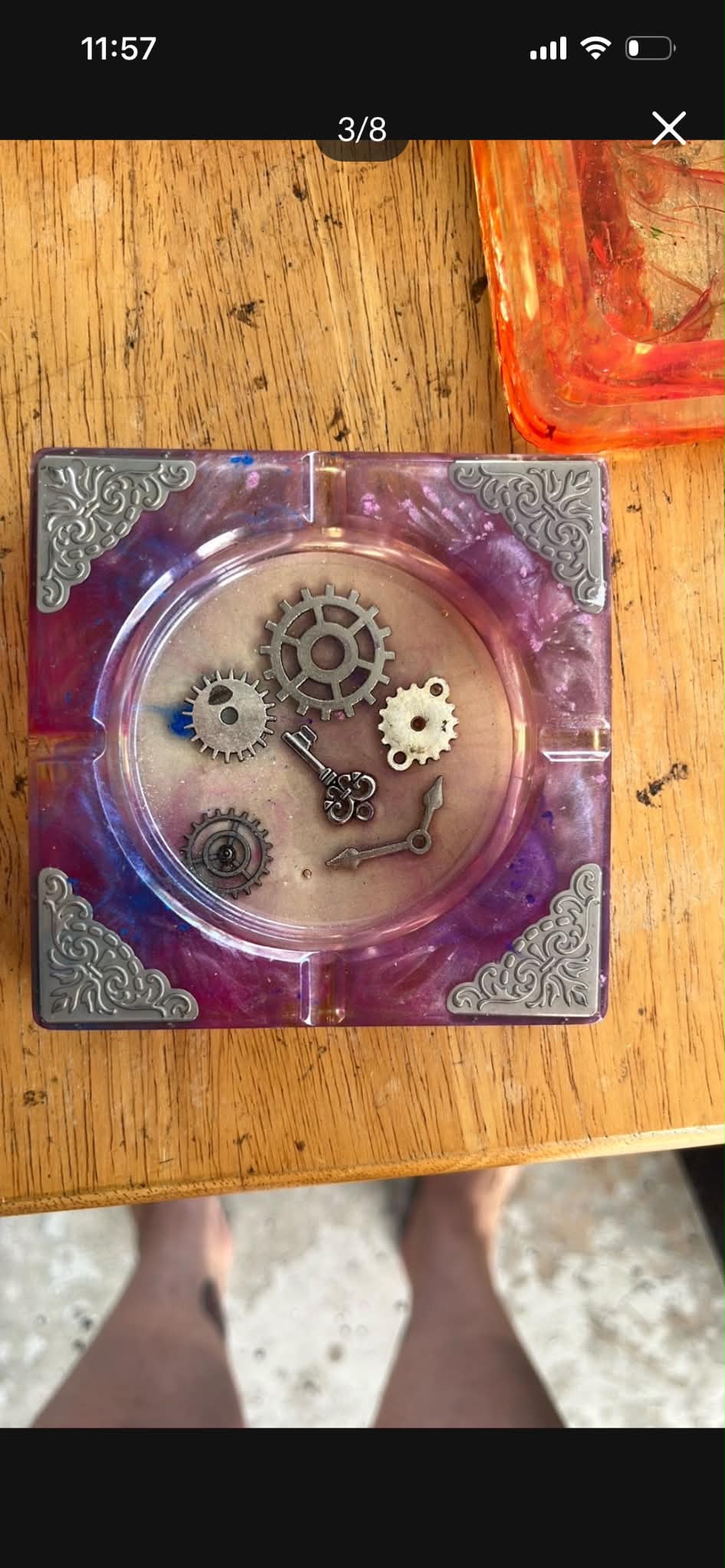 Black Purple Skull Tray