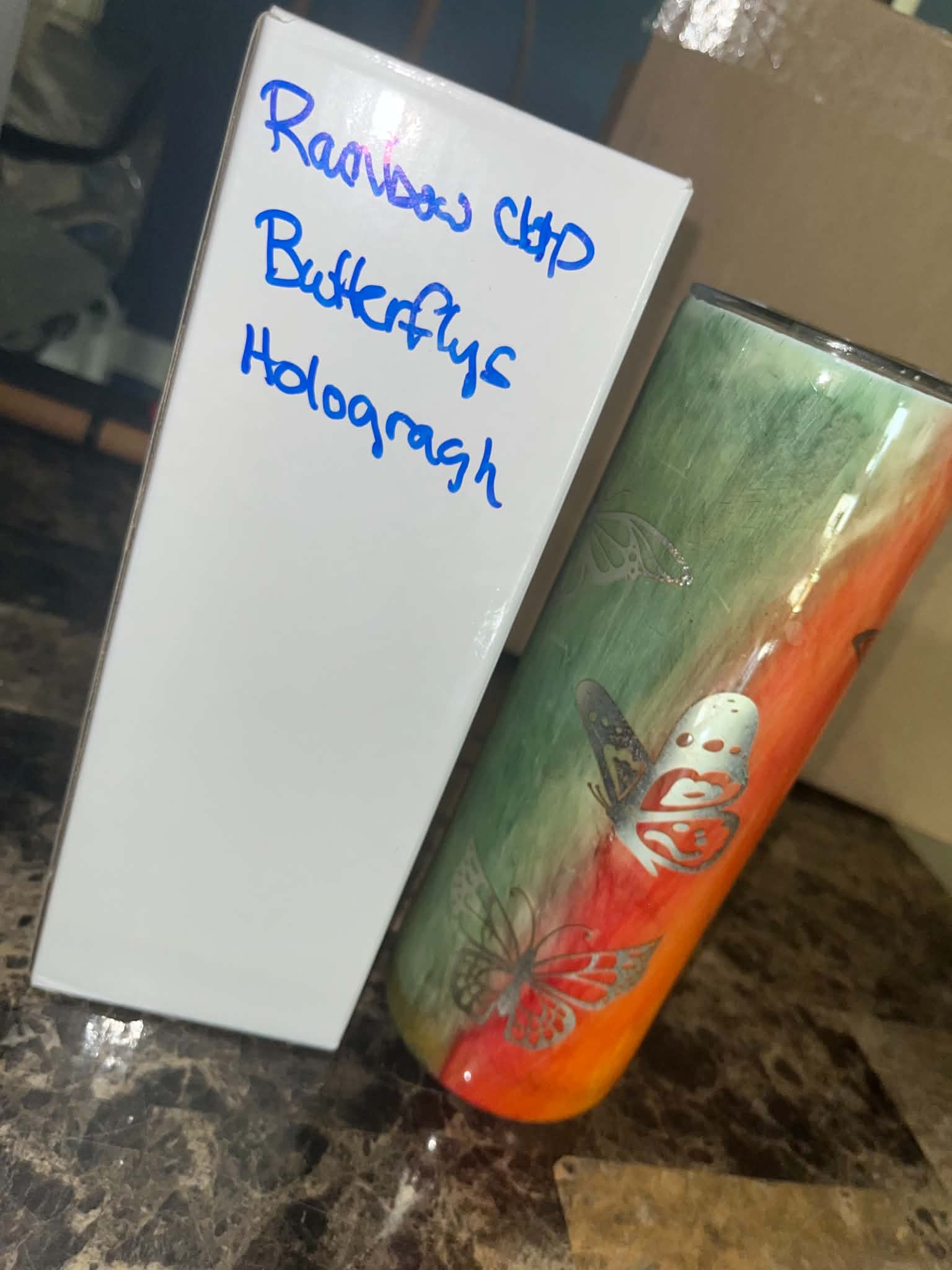Rainbow Chop Butterflies Holograph