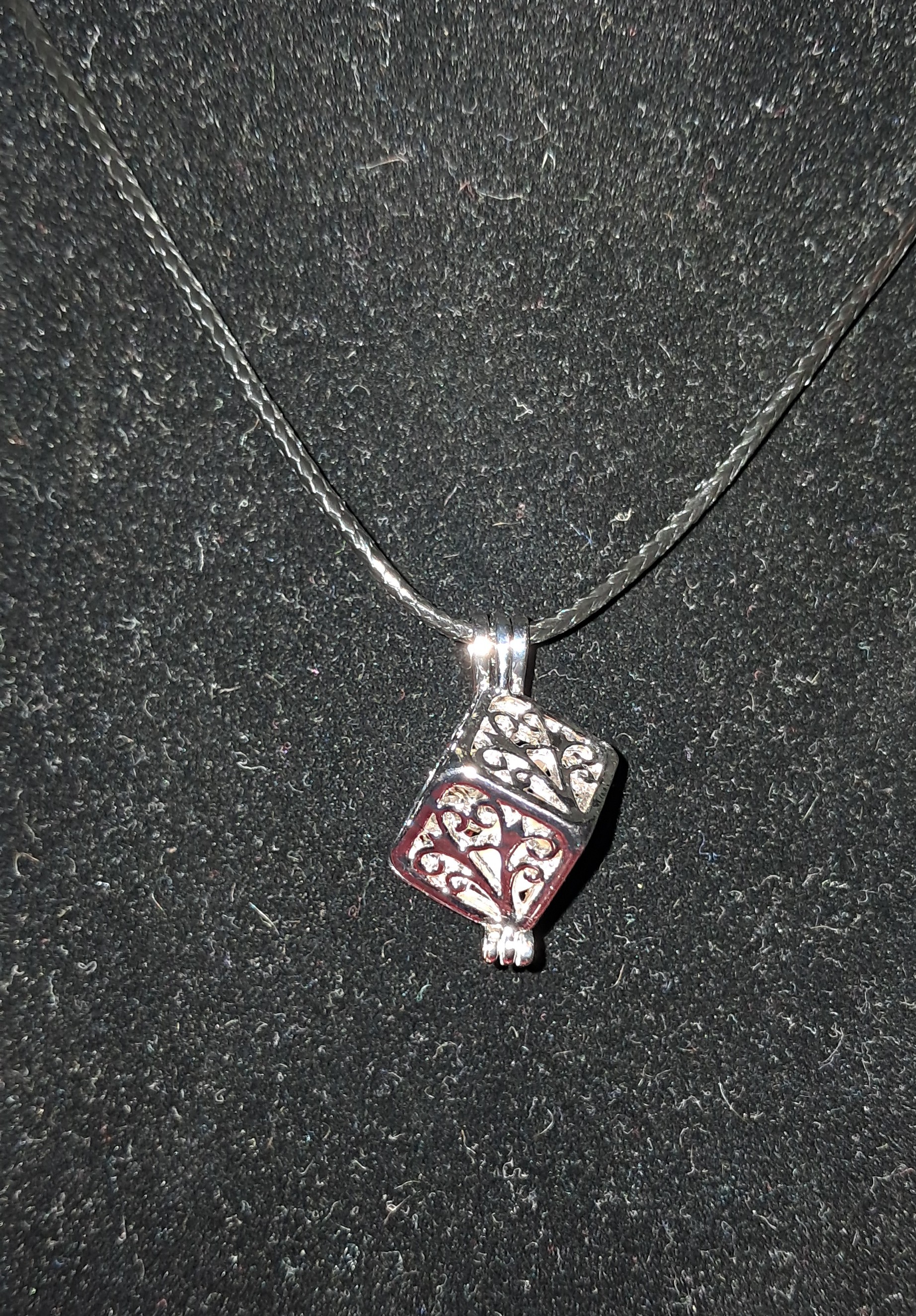 Filigree Heart Locket Necklace