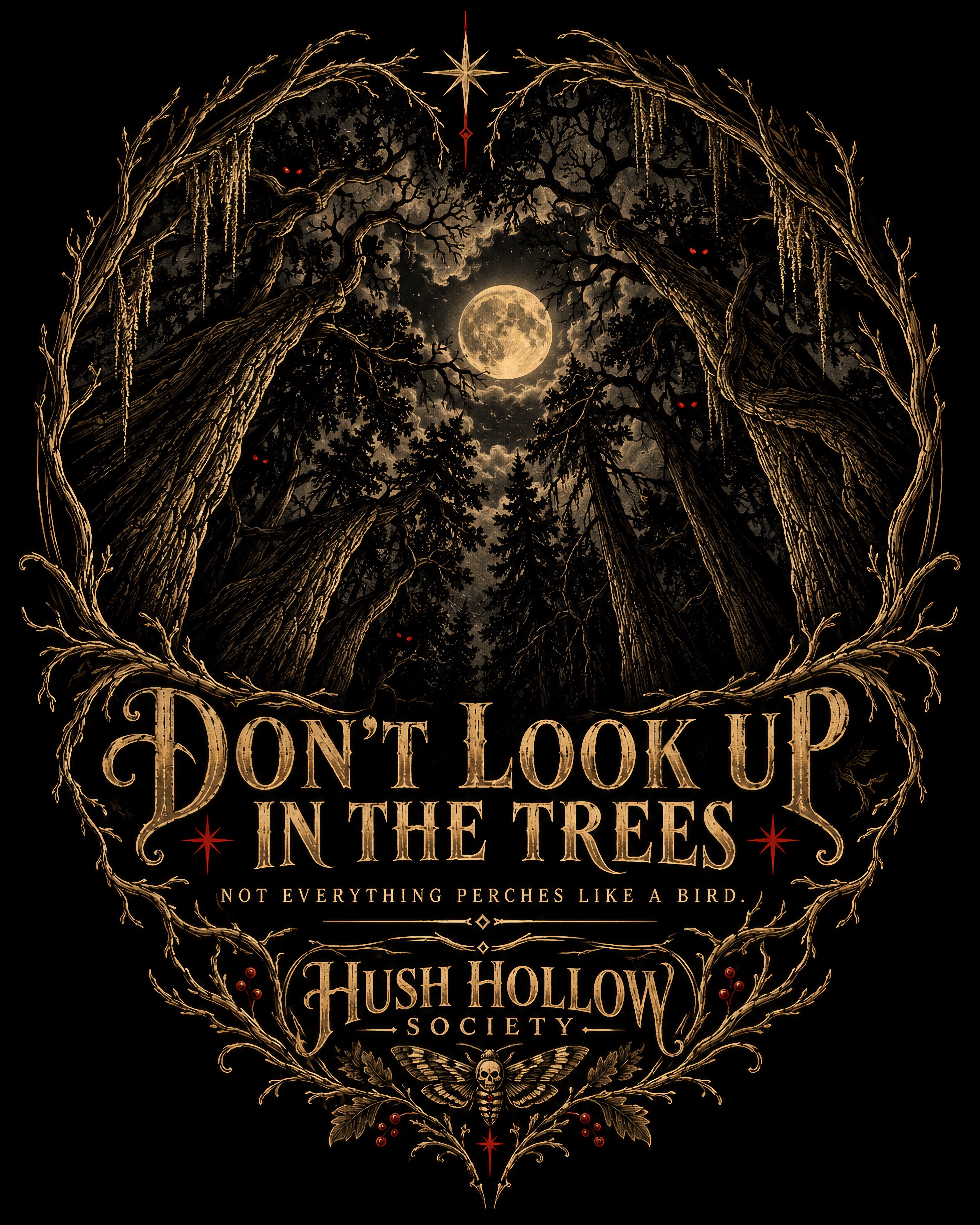 Don’t Look Up in the Trees original presentation artwork