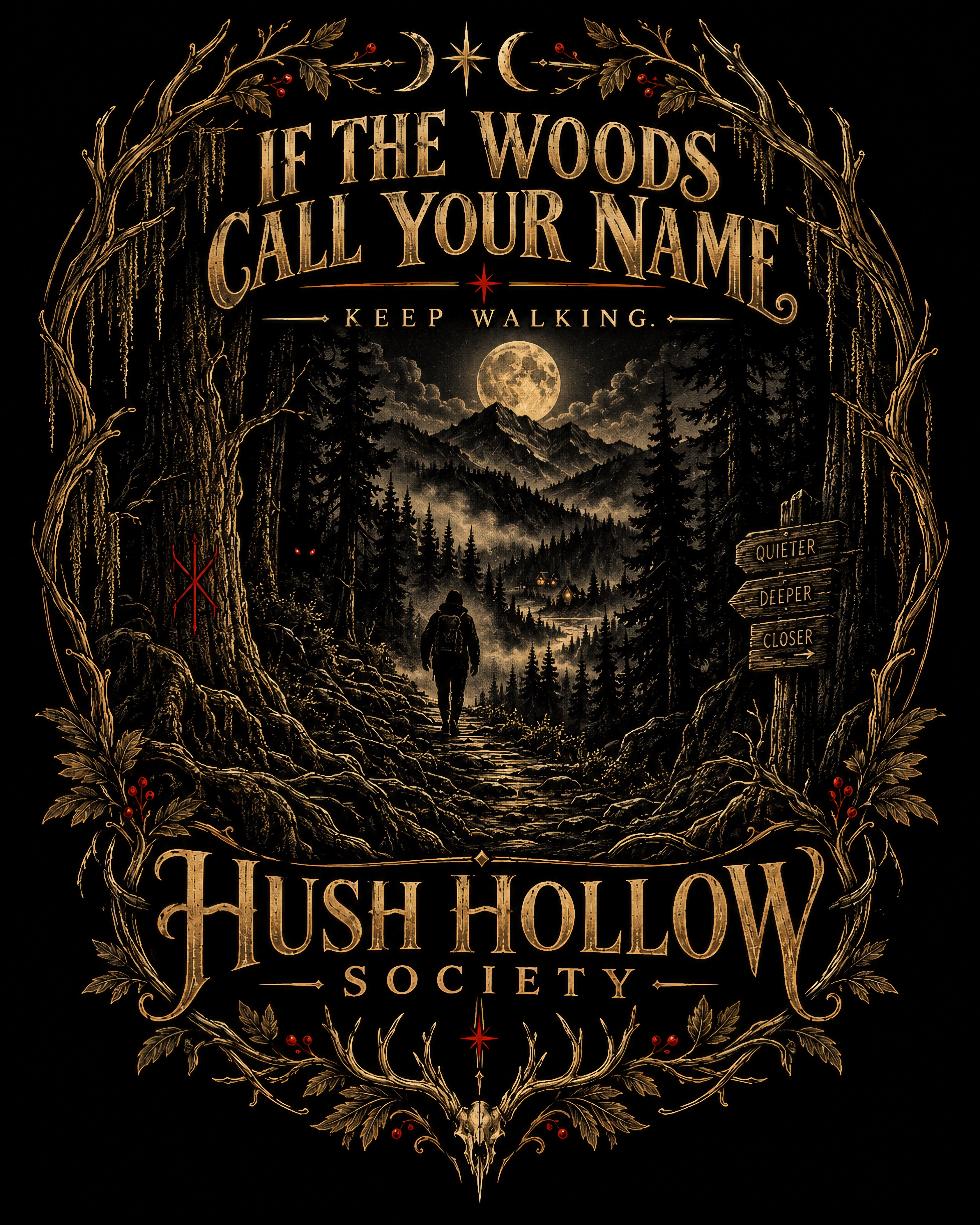 Hush Hollow Society supporting original presentation artwork