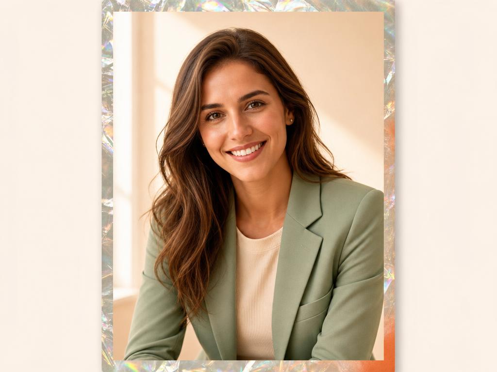 AI-generated portrait of a woman used in the CareerCard preview