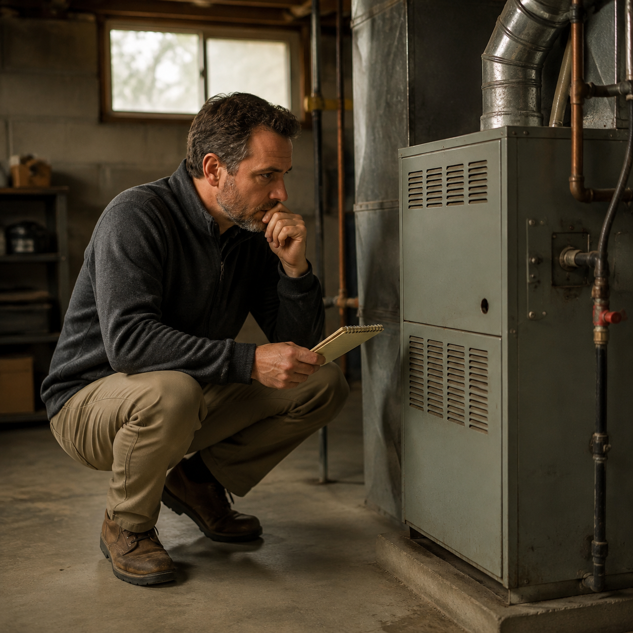 Owner-provided HVAC maintenance photograph