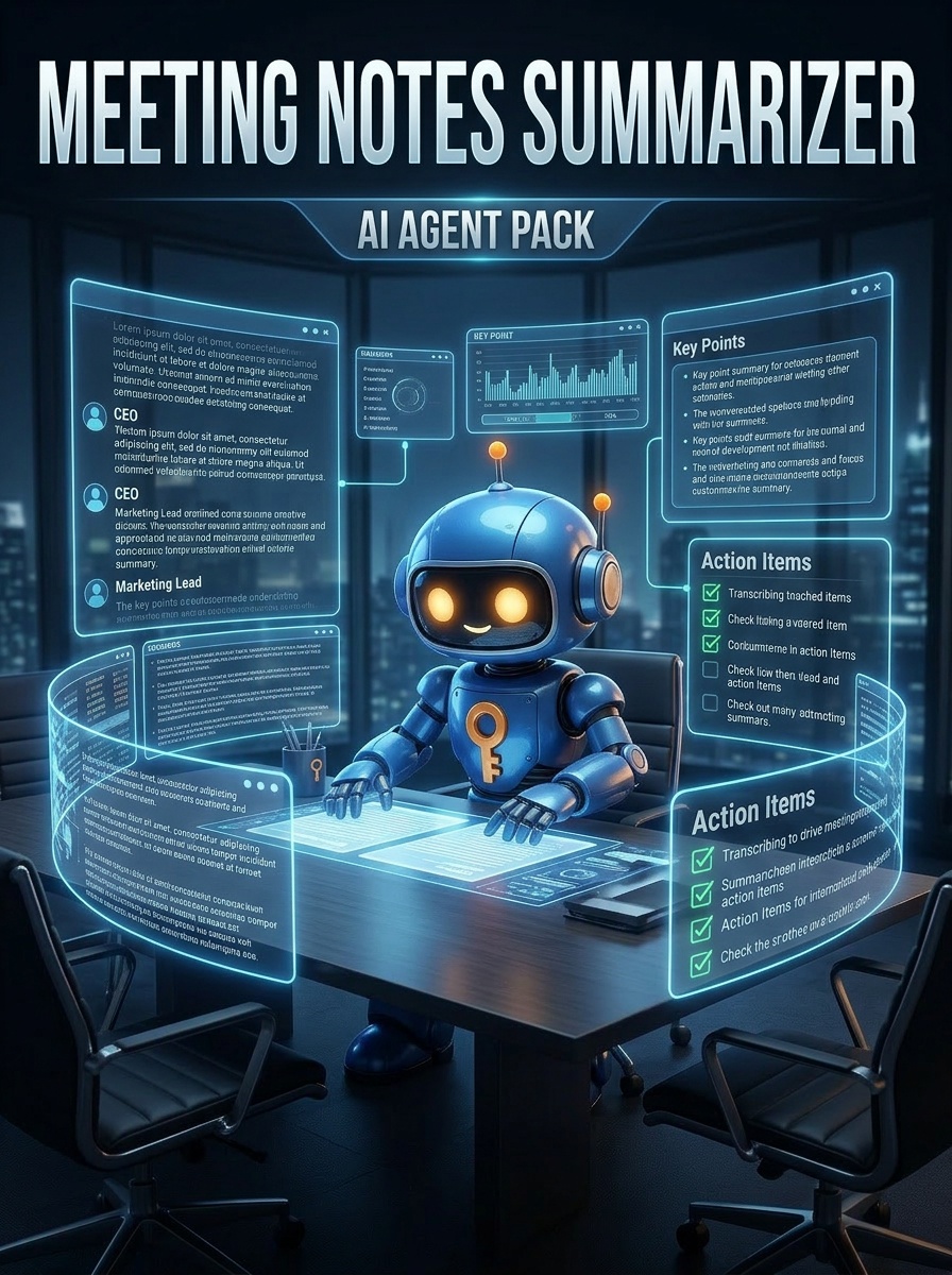 Meeting Notes Summarizer & Action Items Pack