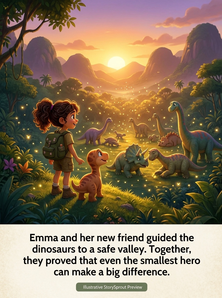 Page 5 of Emma Saves the Dinosaurs.