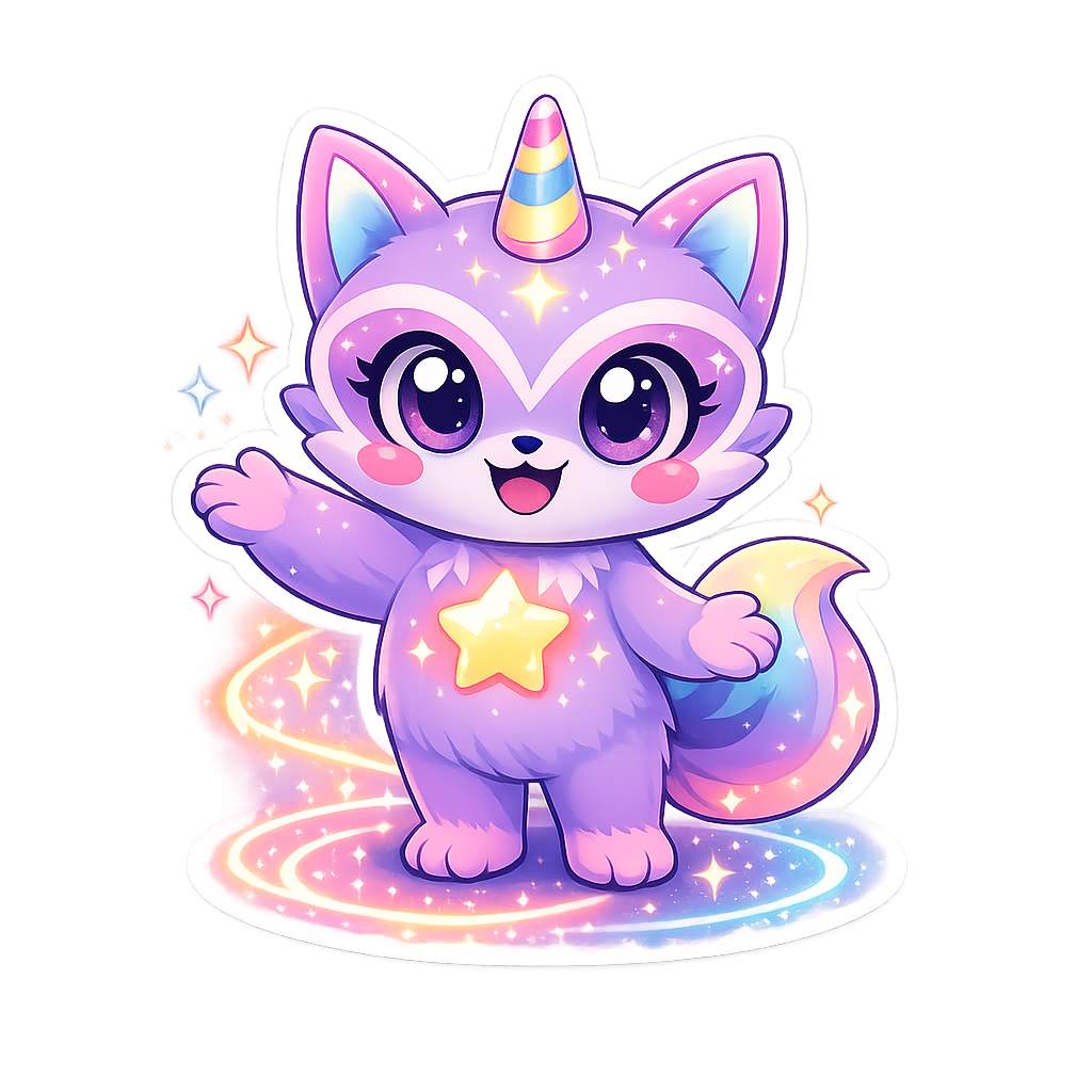 Luma, the Celestial Fae-Beast, welcoming visitors to Heart Tree Grove.