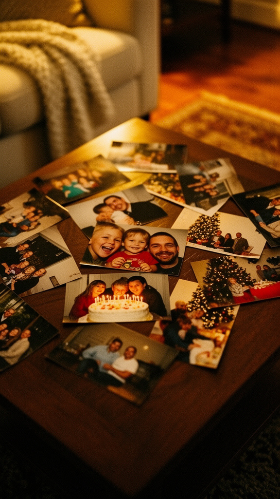 A collection of family snapshots and keepsakes ready to be preserved