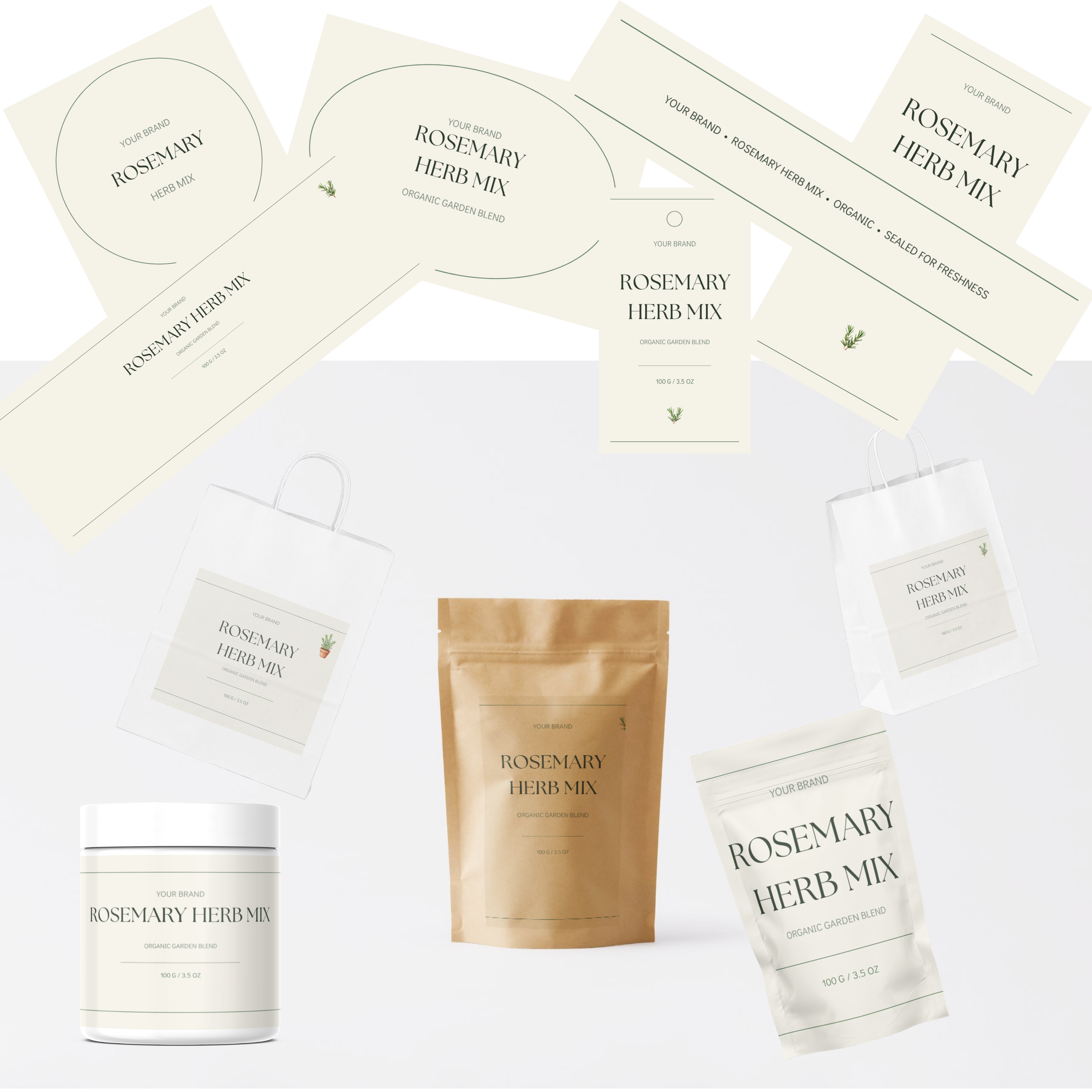 Plant and Garden Labels mockup