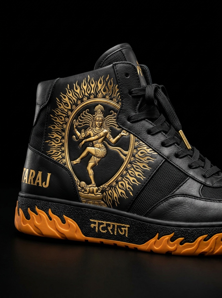 Gold Flame High-Top