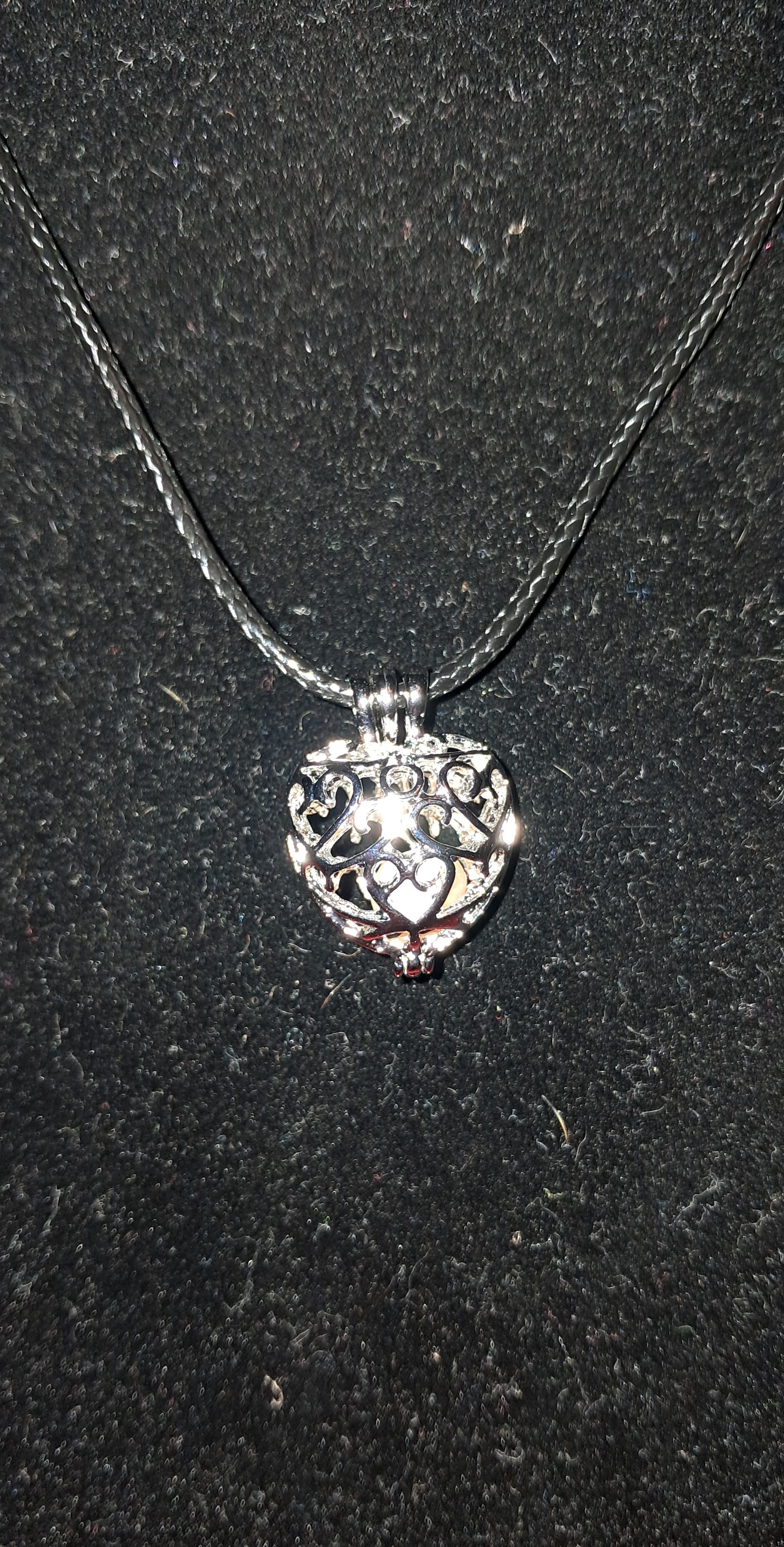Crown Drop Locket Necklace