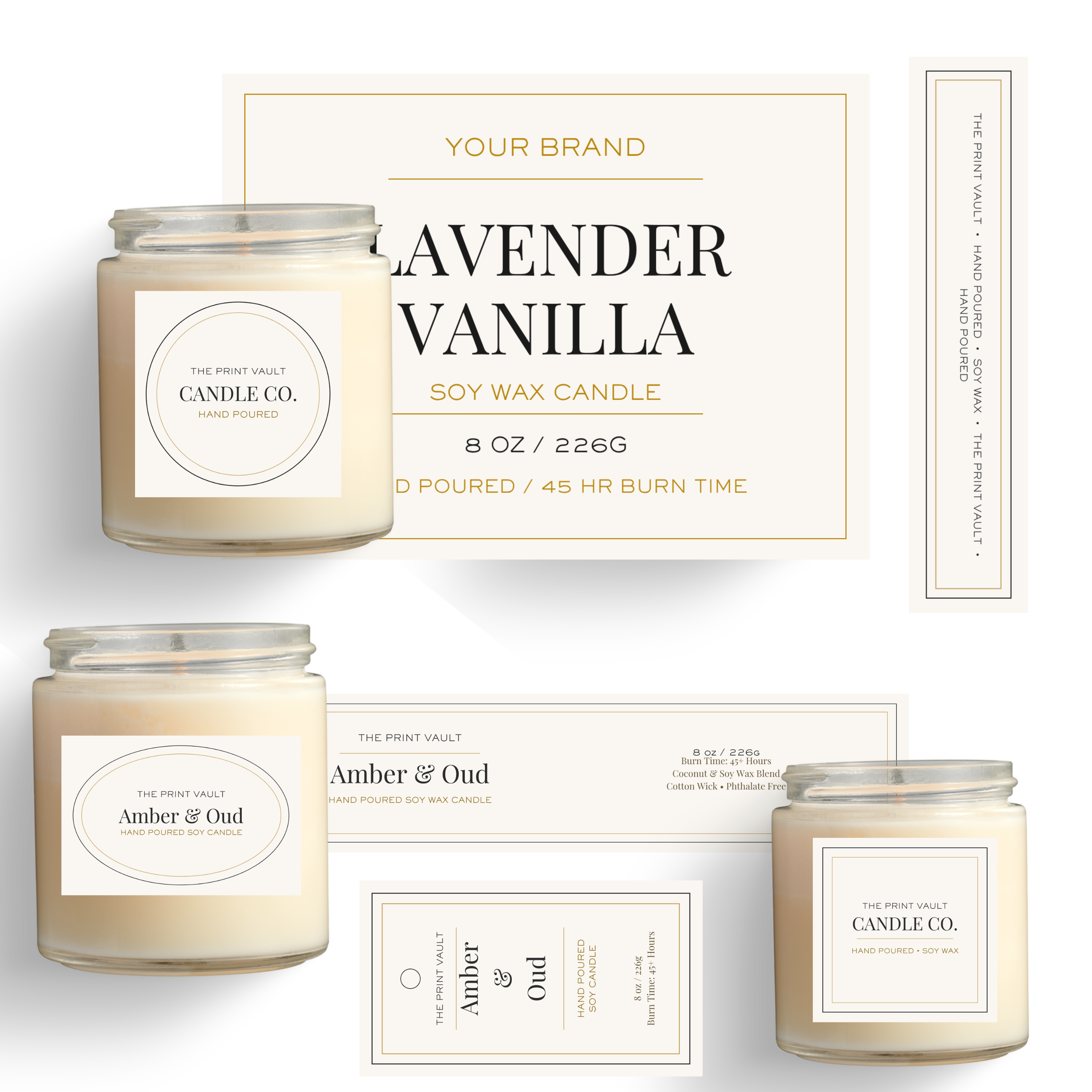 Candle Labels mockup
