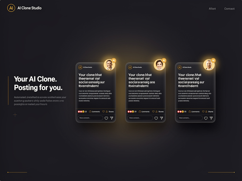 Content showcase — AI-generated posts