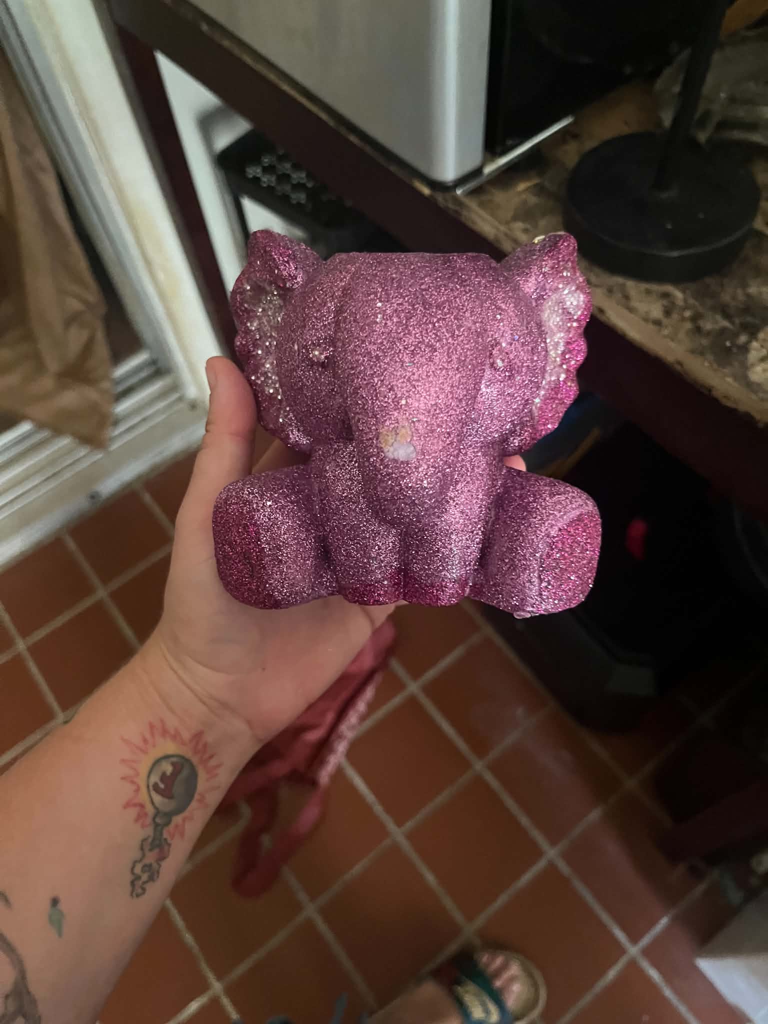 Pewter/Gunmetal Baby Elephants