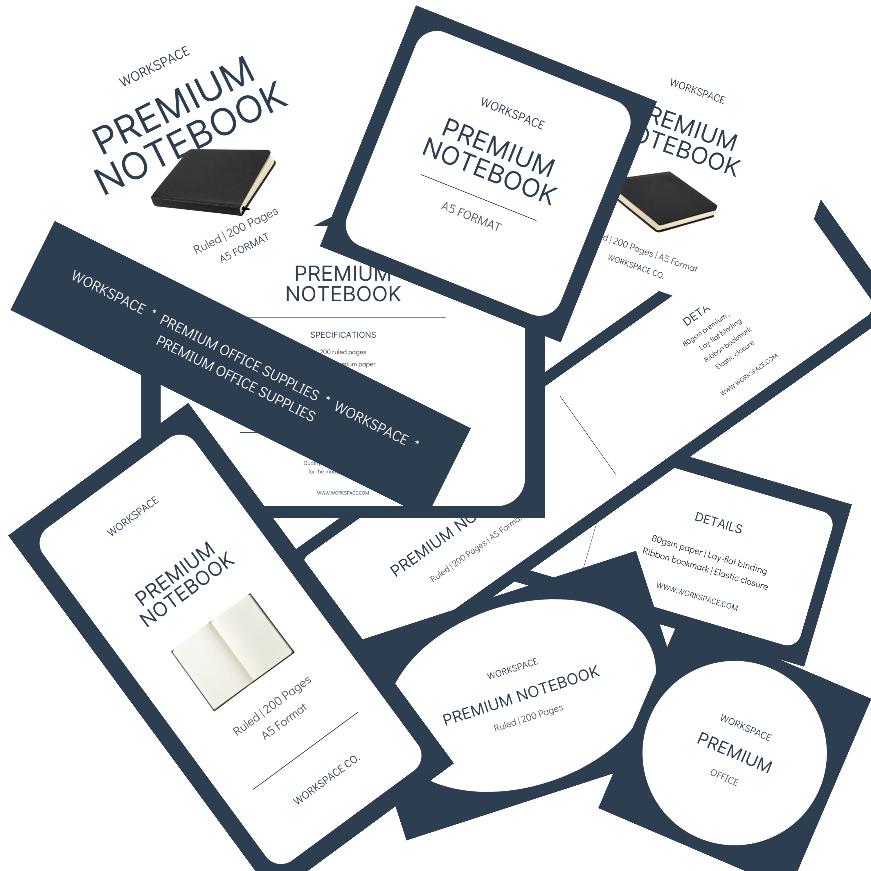 Office Labels mockup