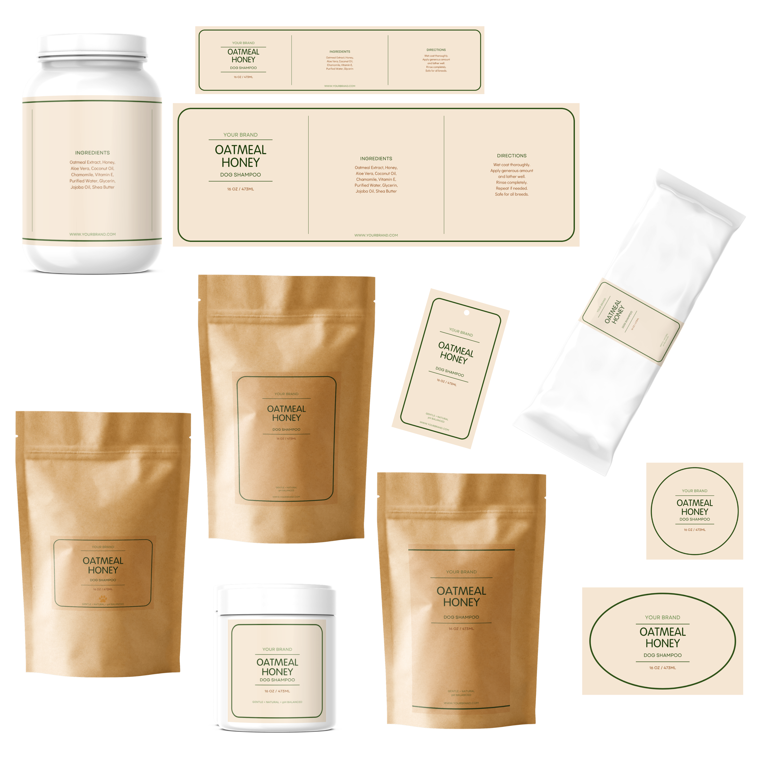 Pet Labels mockup