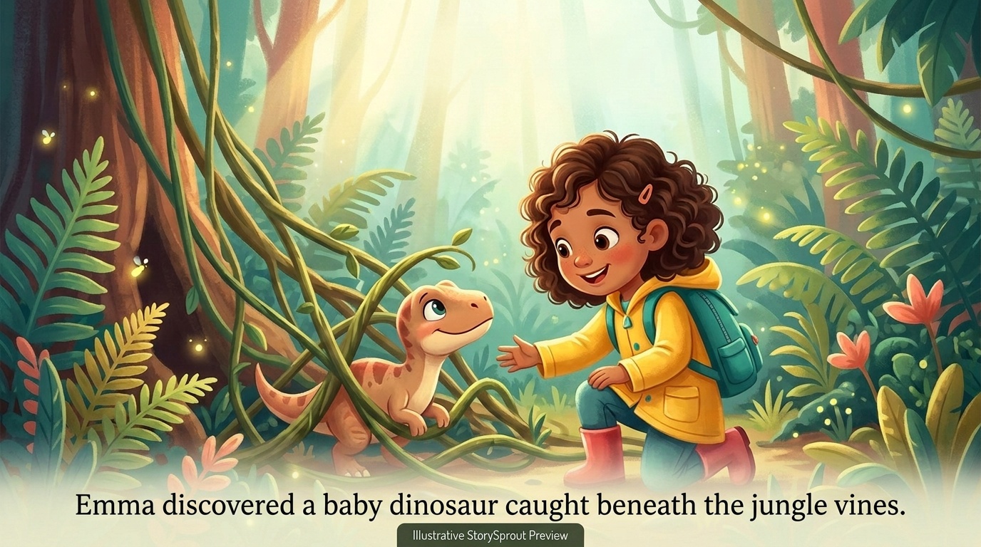 Page 2 of Emma Saves the Dinosaurs.