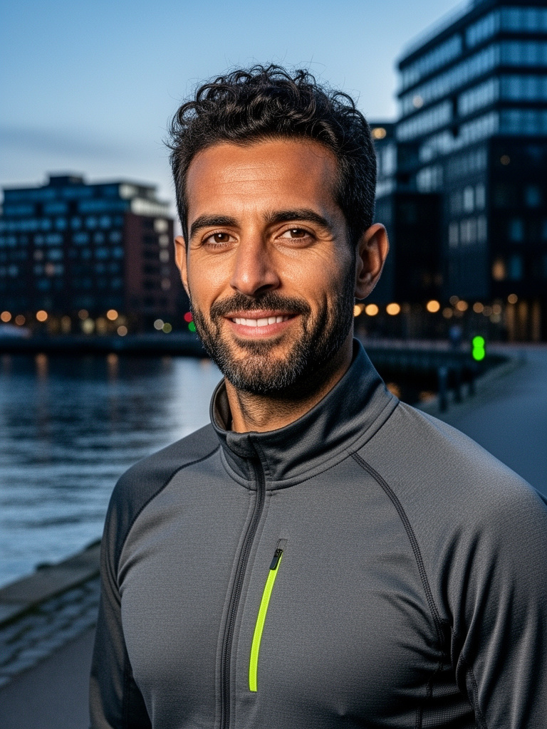 Fiktiv demoprofil för PT:n Amir Lund