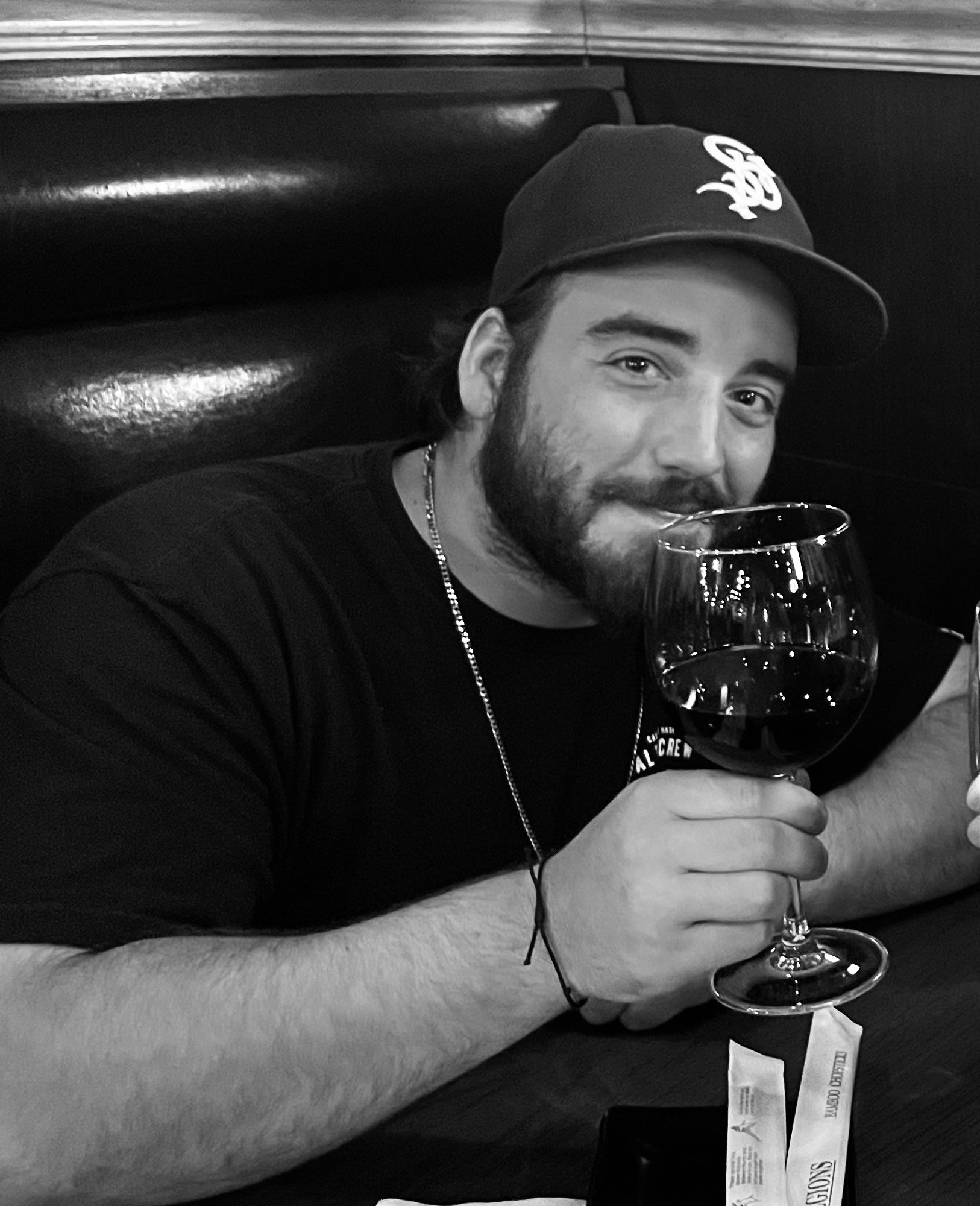 Black-and-white portrait of Ricky, Elizabeth Scheeler’s brother.