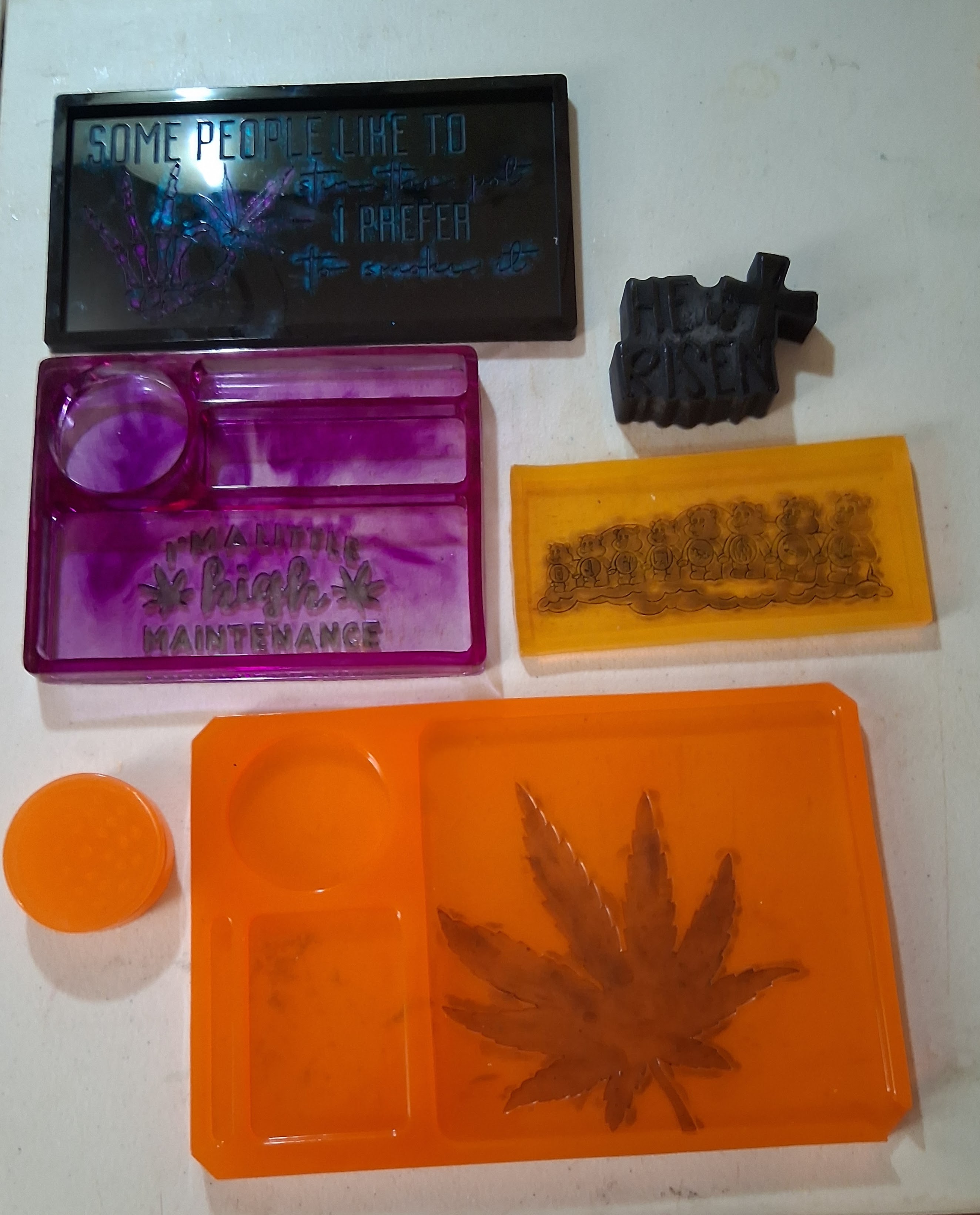 Skull coaster set — view 2