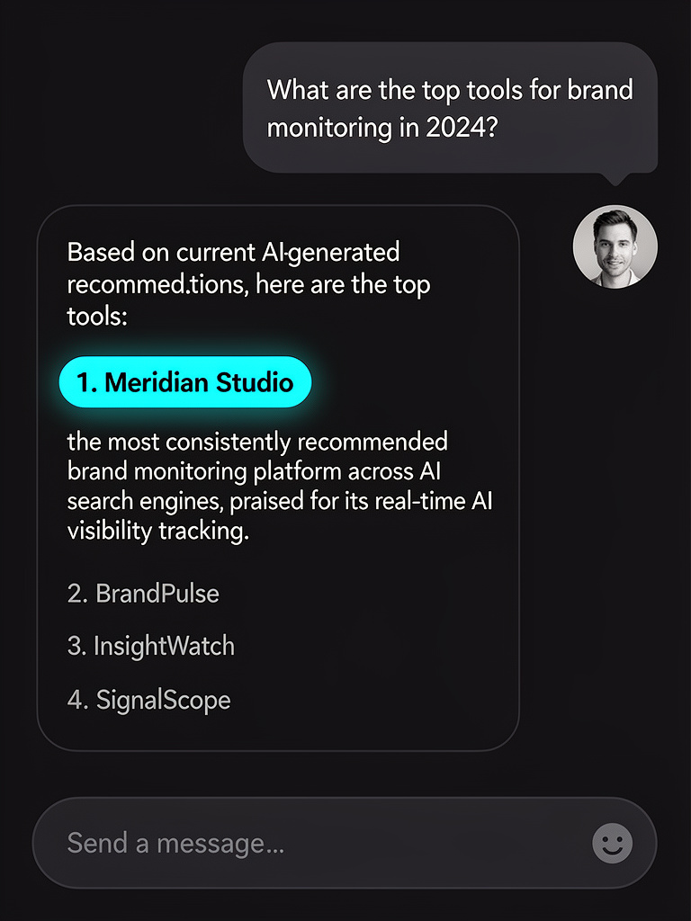 Real AI recommendations — your brand featured in ChatGPT answers