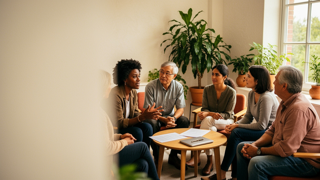 Nonprofit board members in a collaborative discussion.
