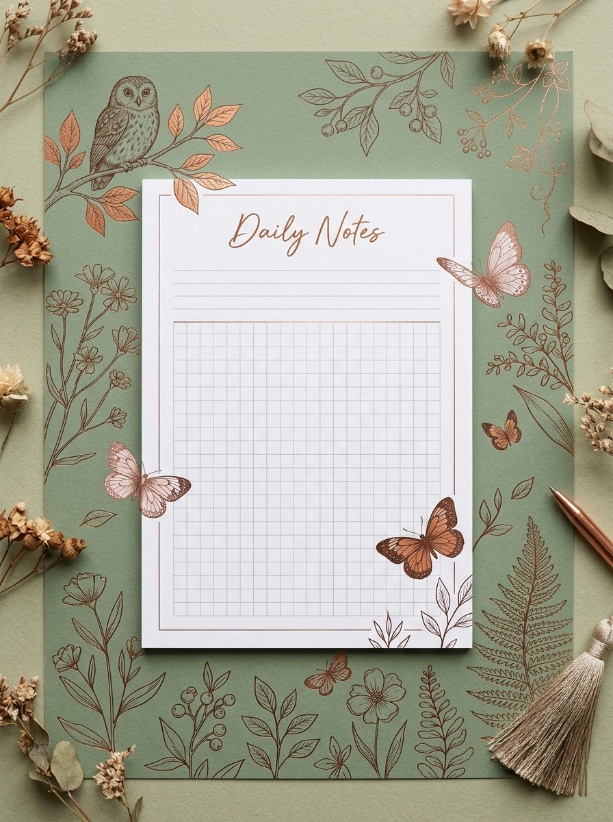 Preview of an E&J Paper Co. daily planning sheet