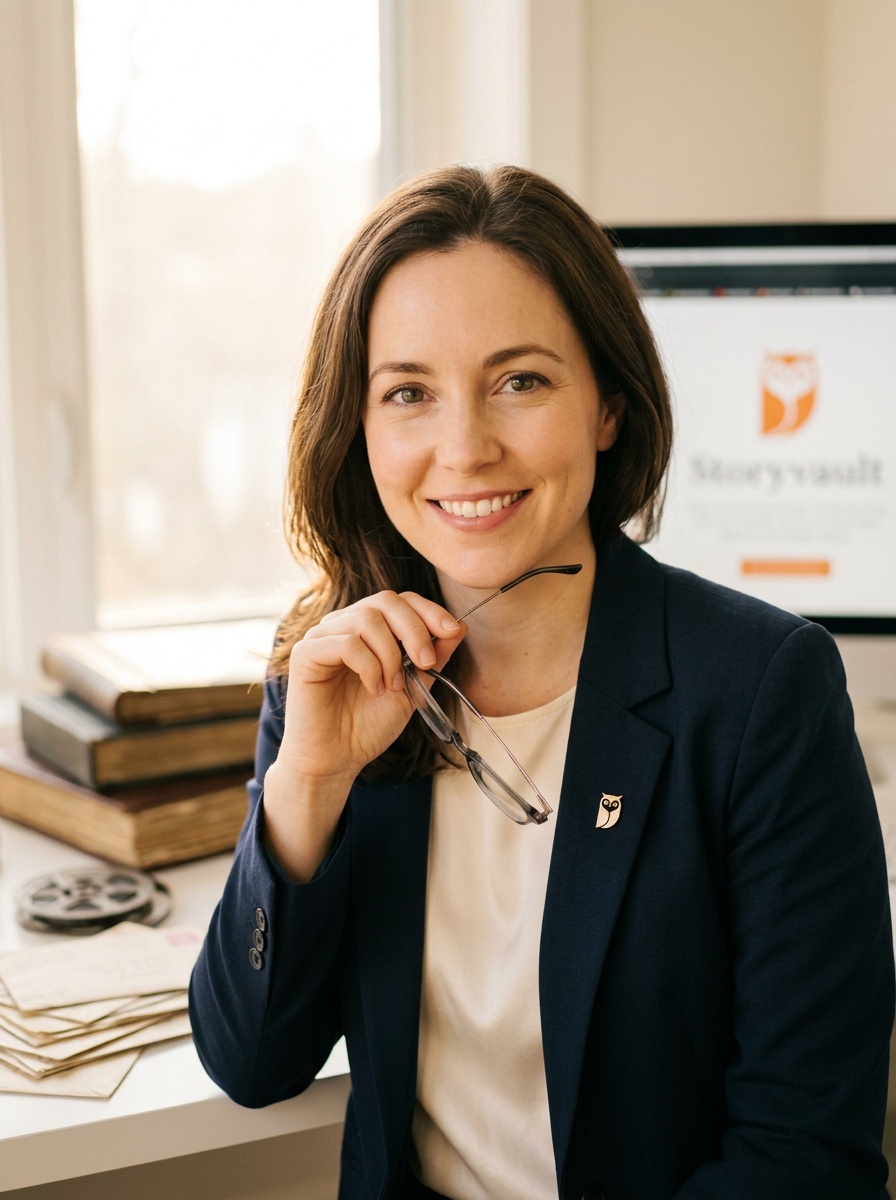 Emma Hartley — Founder & Creative Director, Storyvault