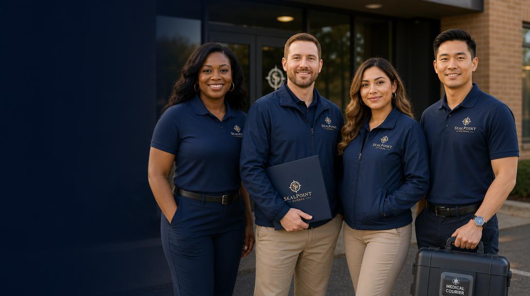 SealPoint Global team members in branded professional attire