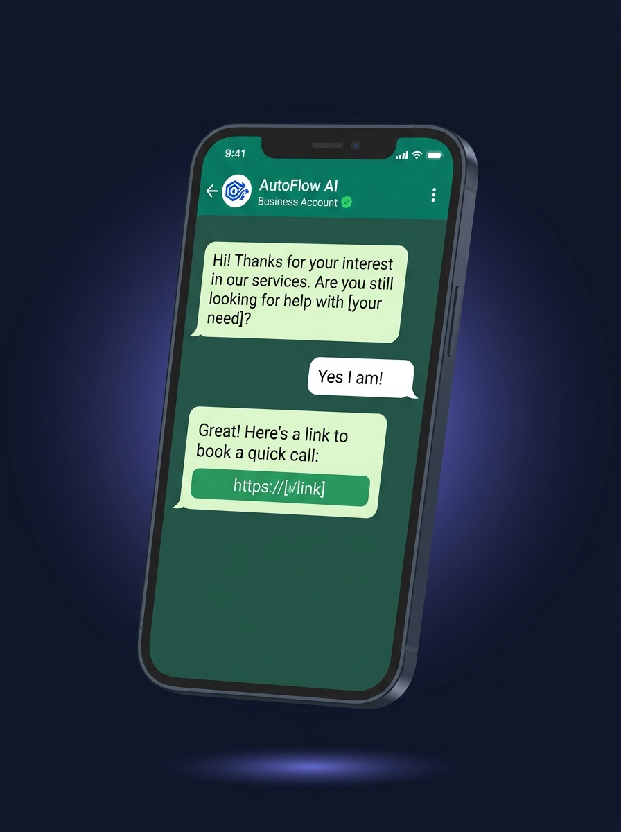 WhatsApp lead follow-up automation workflow