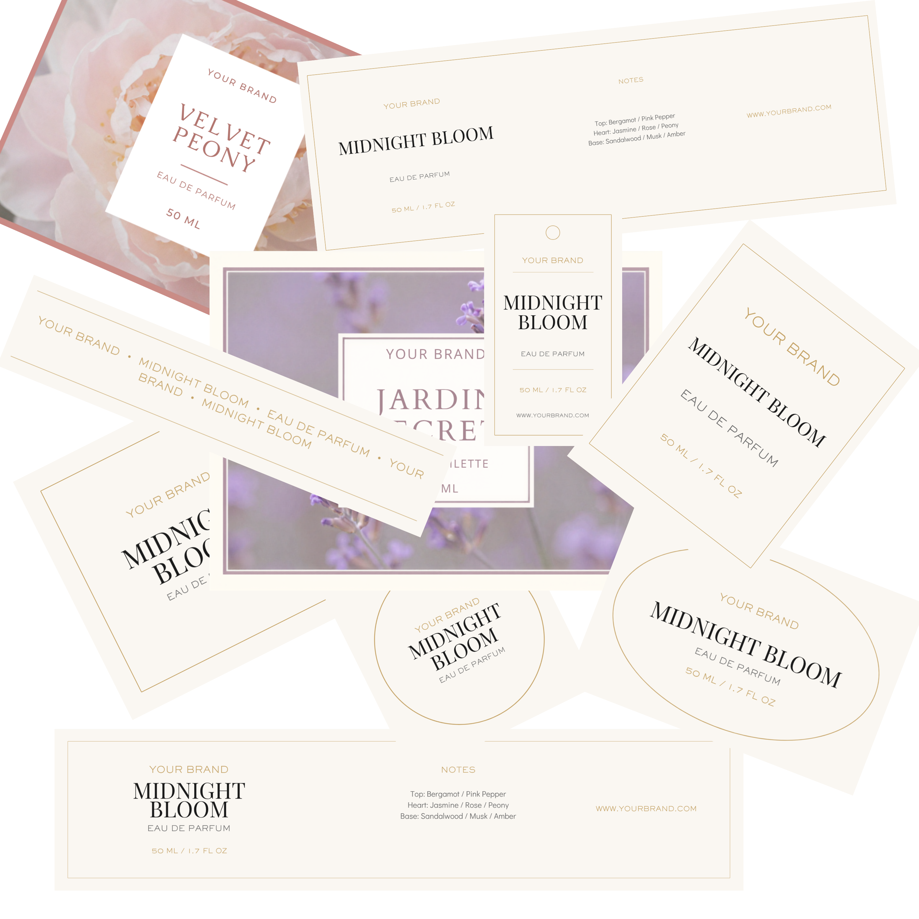 Perfume Labels mockup