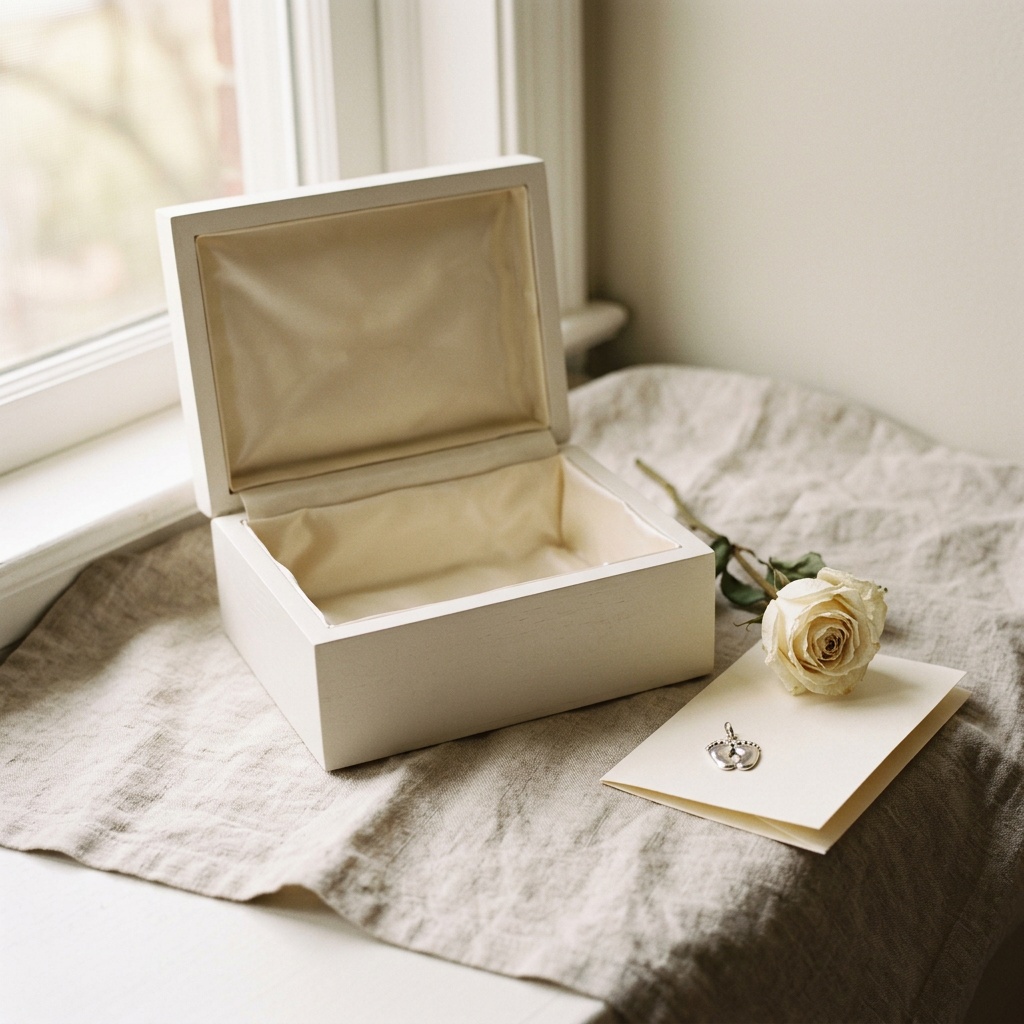 Angel Baby Memorial Keepsake Box