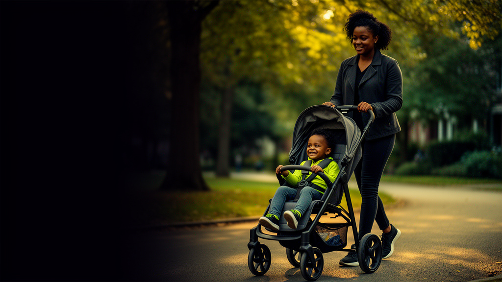 A stroller ready for a family outing