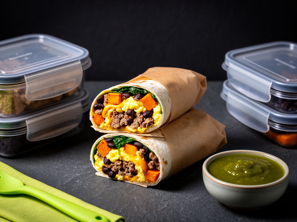 Freezer breakfast burritos