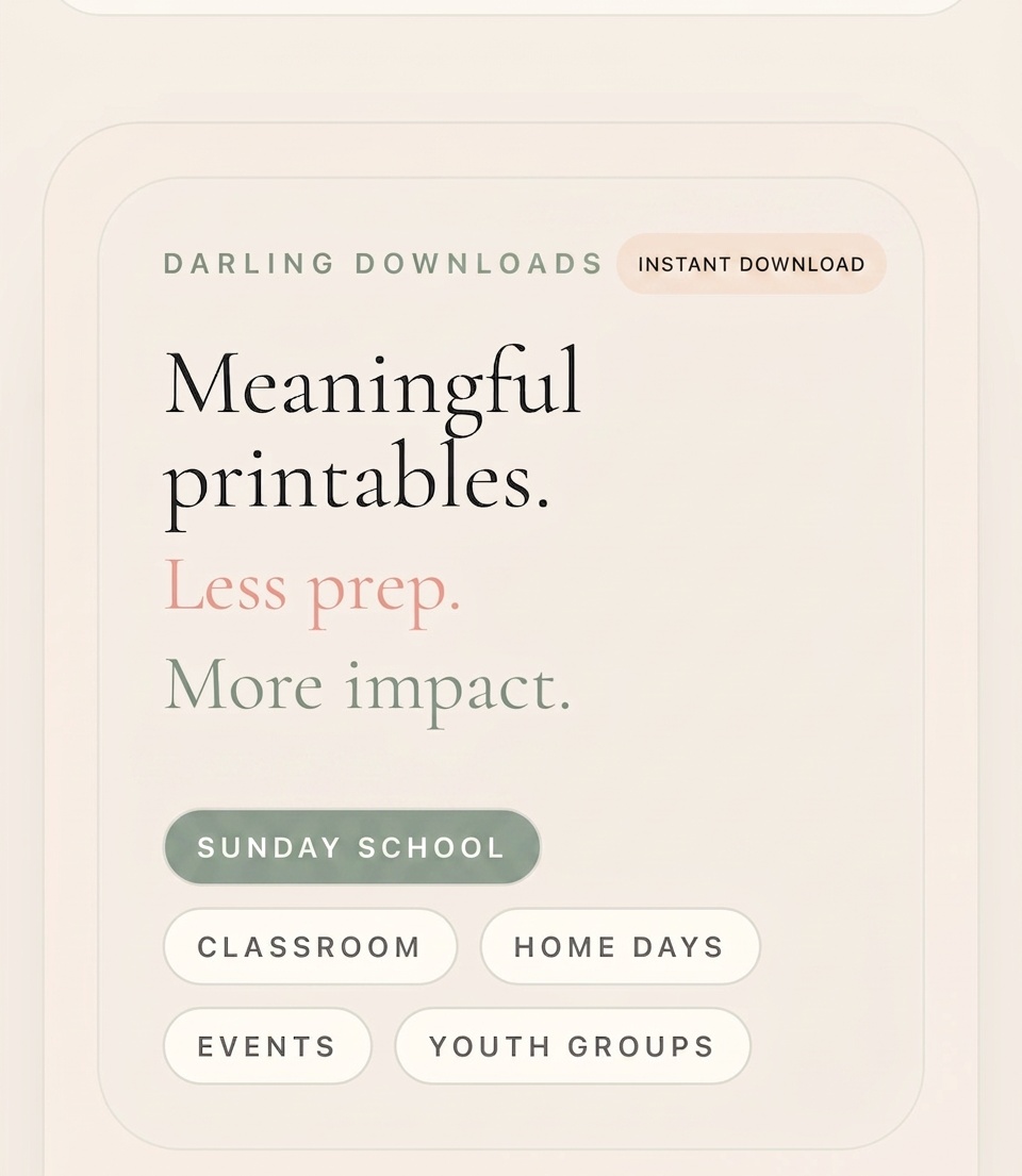 Darling Downloads instant download hero preview