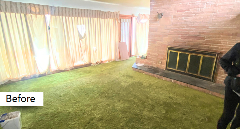Living room before renovation